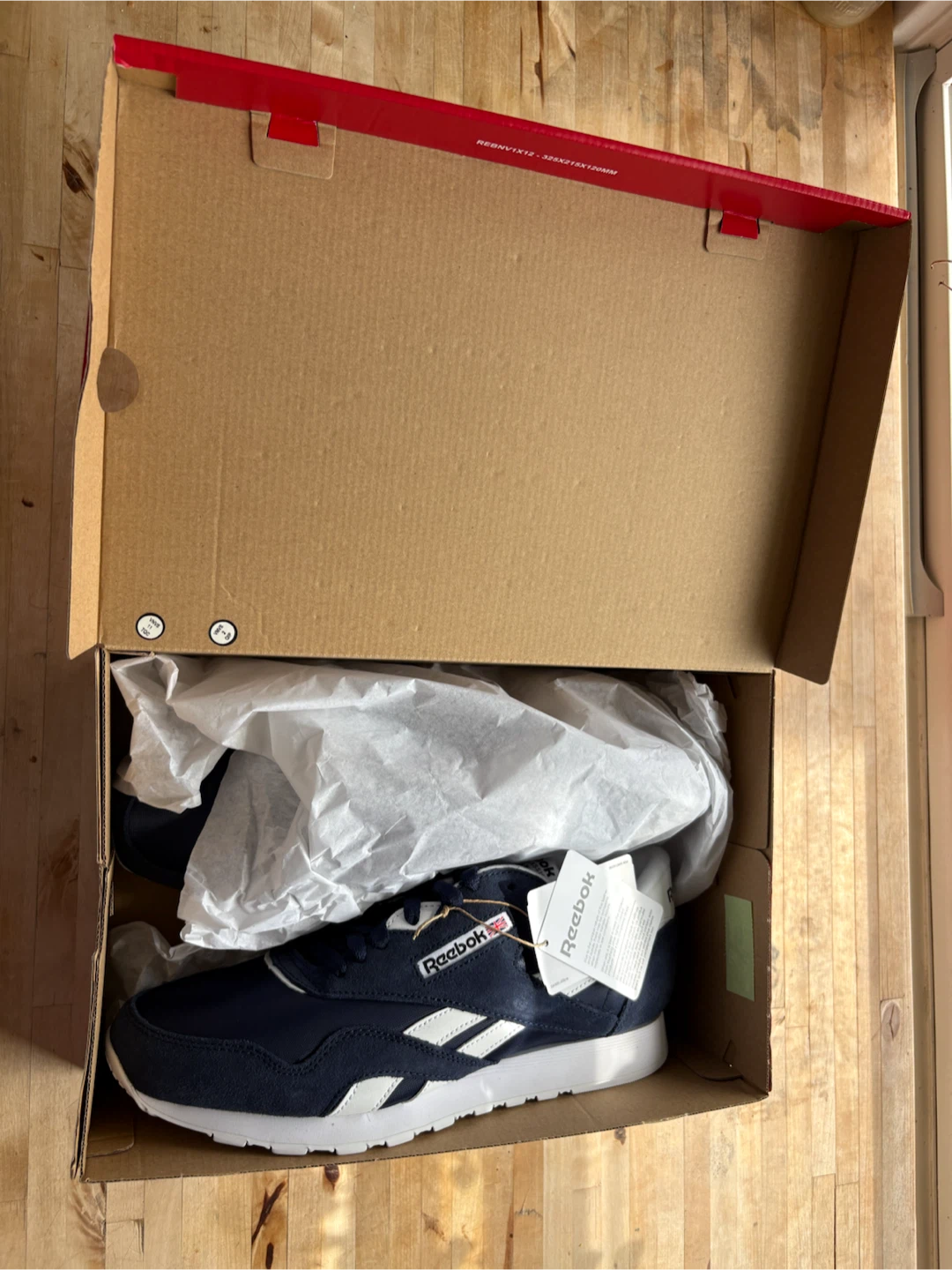 Reebok Classic Nylon Shoes Navy White - photo 2