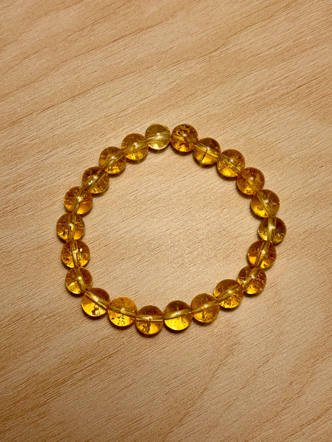 Crackled Citrine Bracelet - Beautiful Sun-like Glow