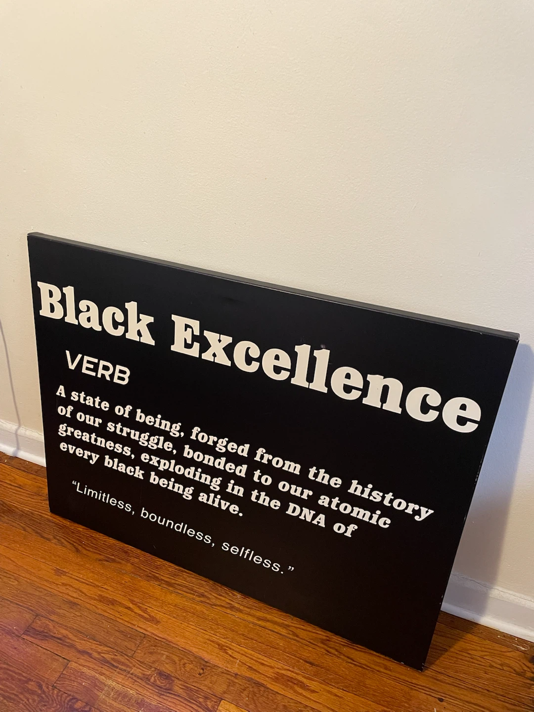 Black Excellence Wall Art $60 - photo 2