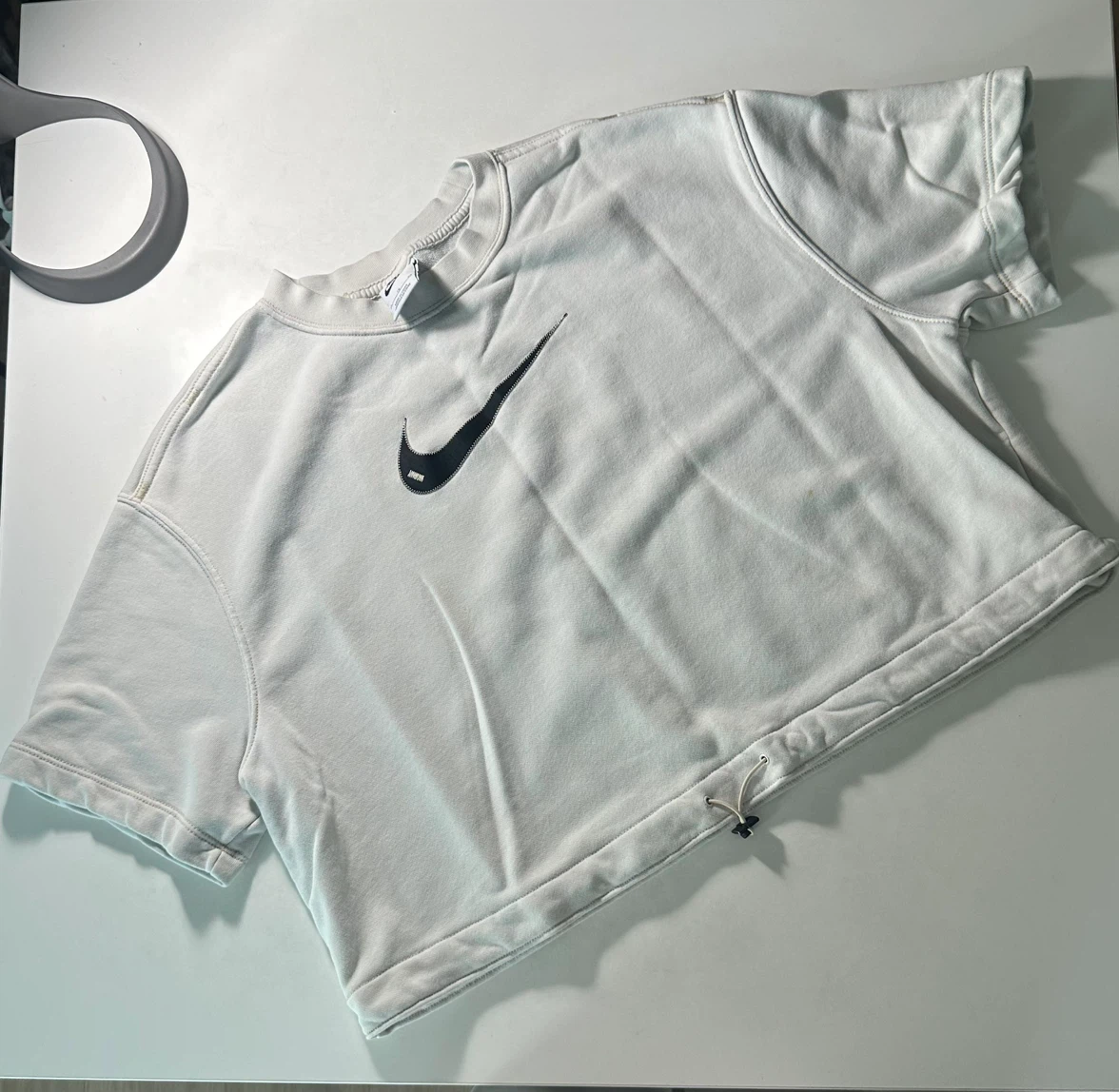 Nike White Cropped T-Shirt