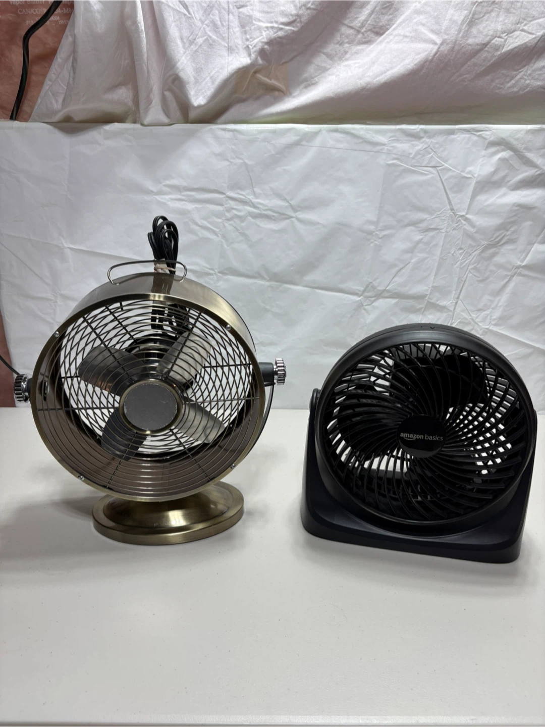 Amazon Basics 3 Speed Air Circulator Fan and Steampunk Fan