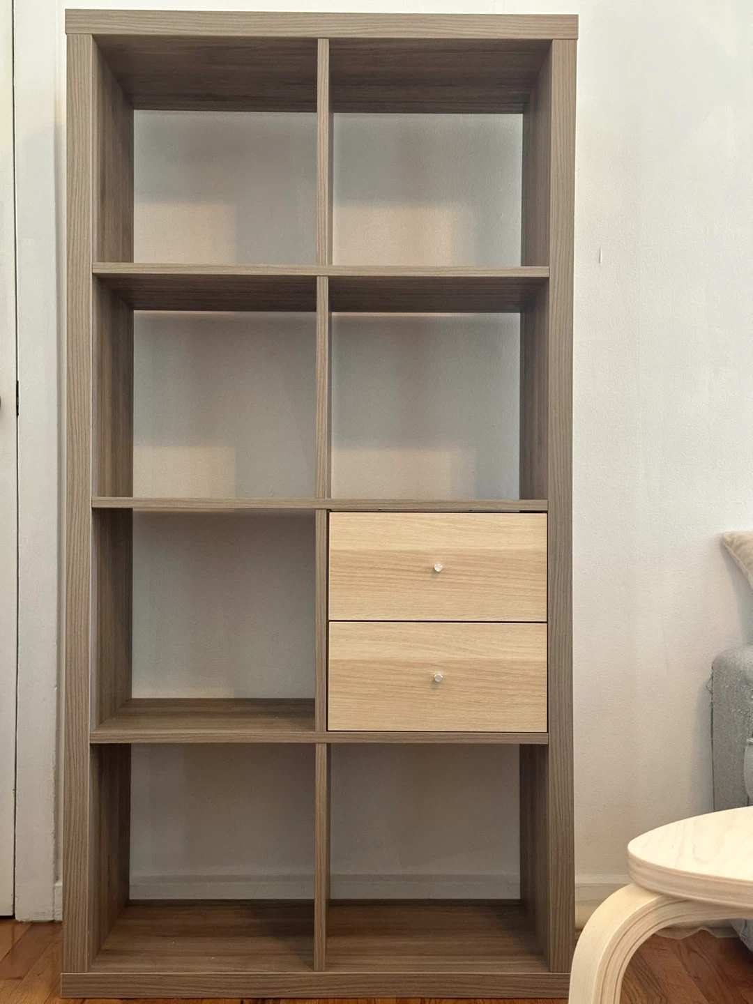 IKEA KALLAX 8-Cube Shelf Unit w/ Drawer Insert