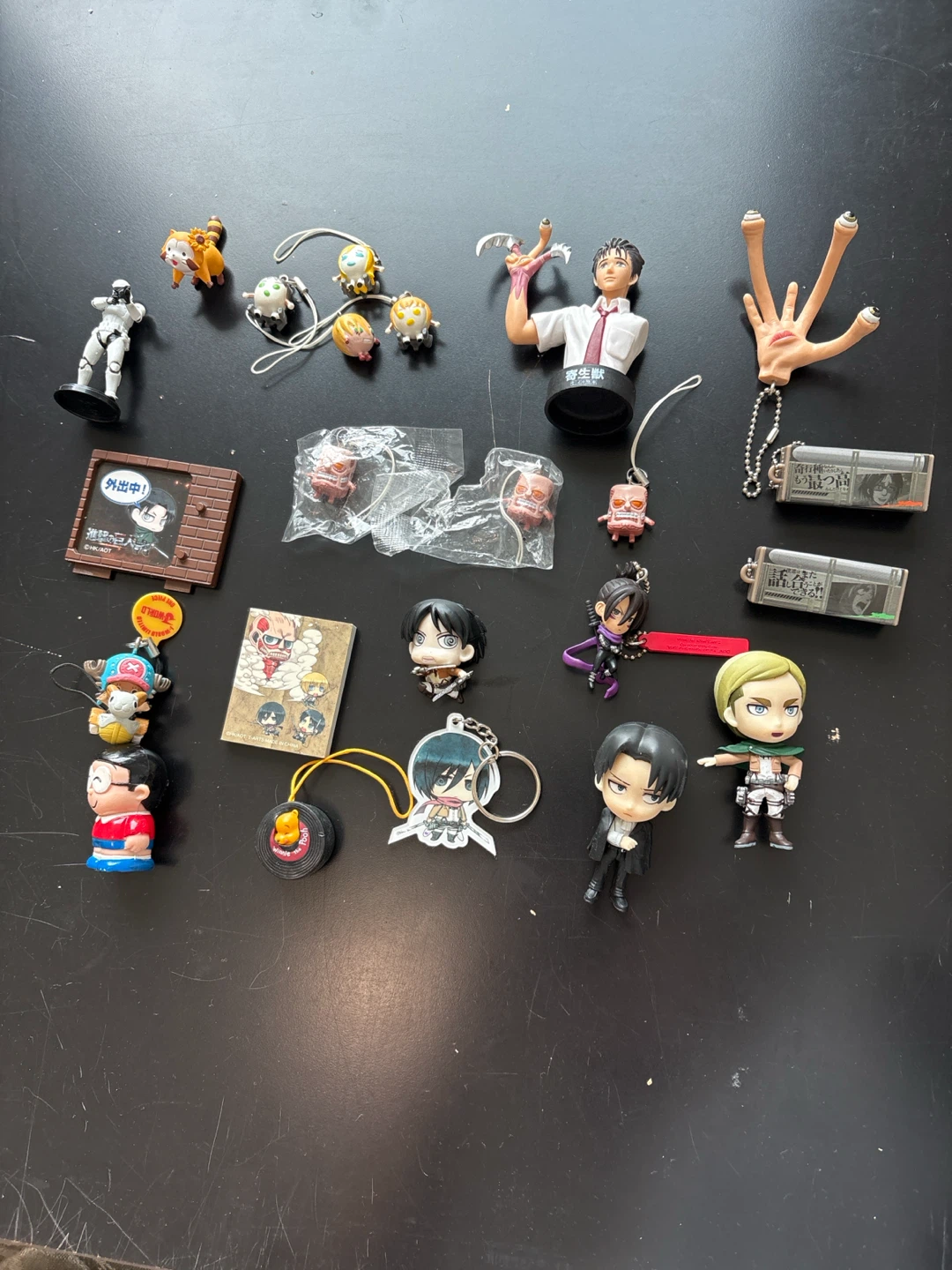 Assorted Anime & Pop Culture Figurines and Keychains