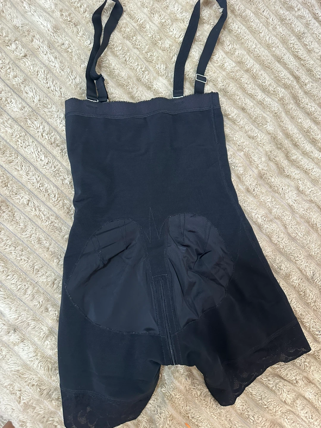 YIANNA Black Shapewear Bodysuit with Straps - photo 2