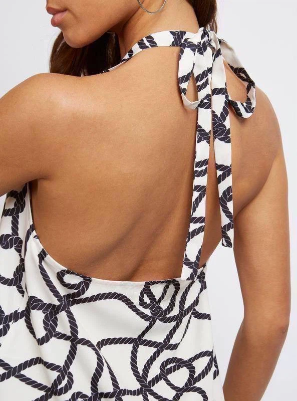 4th Reckless White Off-Shoulder Printed Blouse – Size UK 10 (M) - photo 4