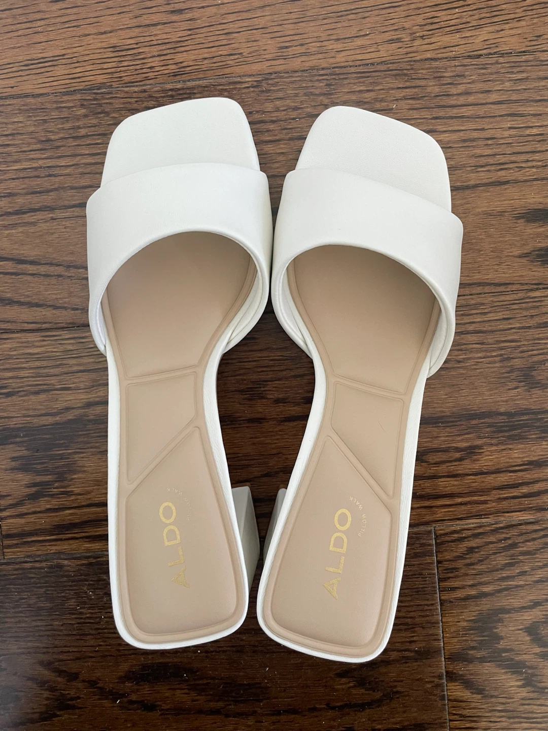 ALDO White Block Heel Mules - photo 2
