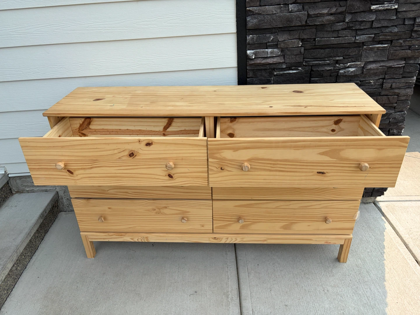 IKEA 6 drawer dresser in wooden - photo 2
