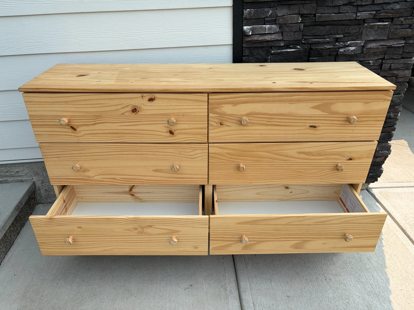 IKEA 6 drawer dresser in wooden - photo 4