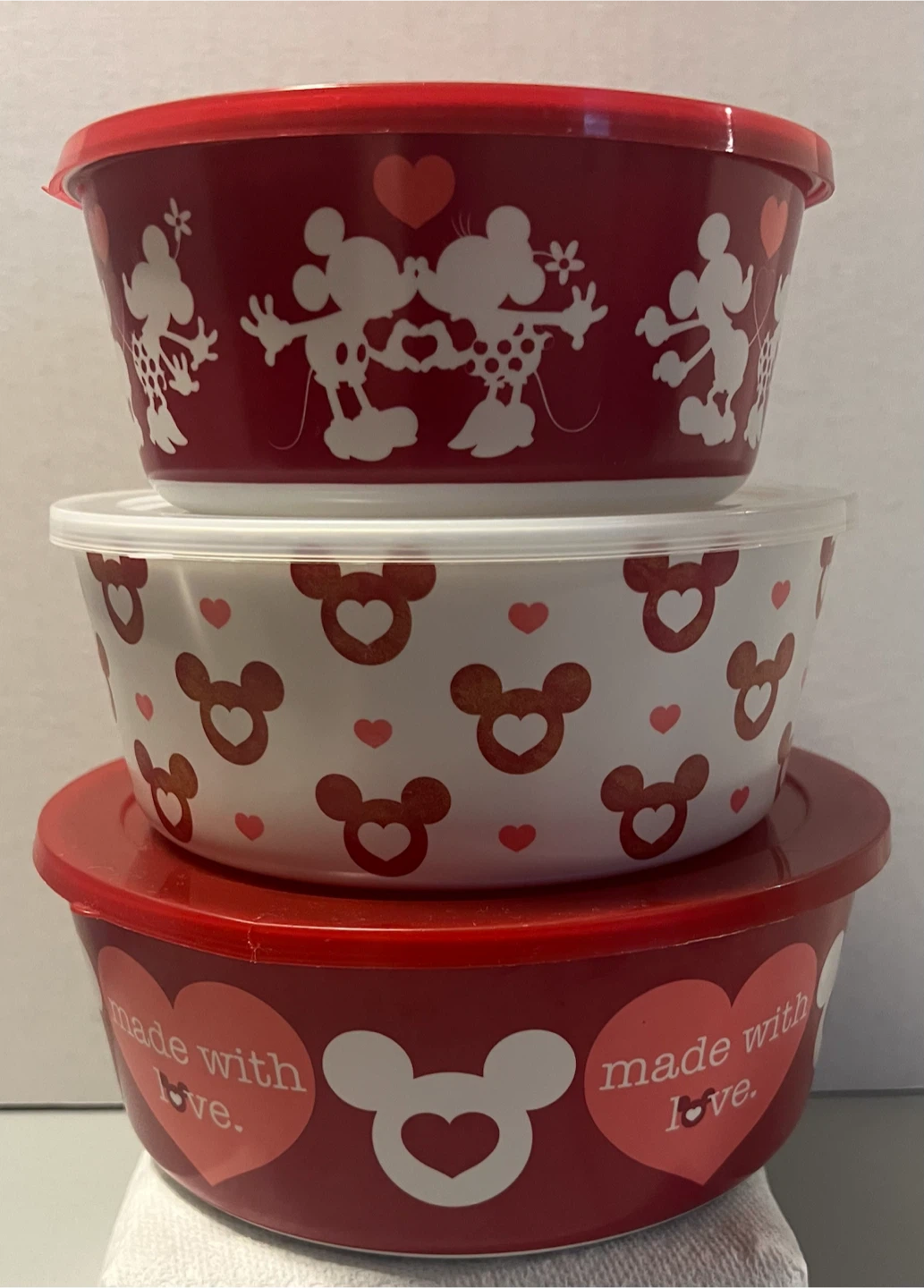Disney Mickey Mouse Nesting Food Storage Bowl Set
