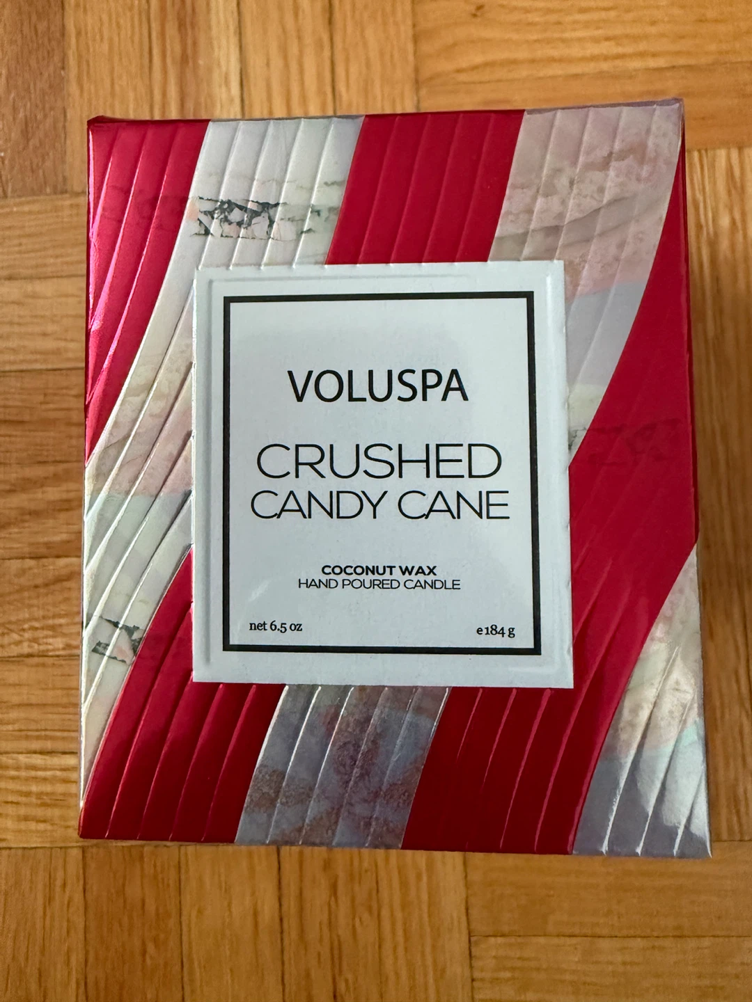 NEW Voluspa Crushed Candy Cane Candle