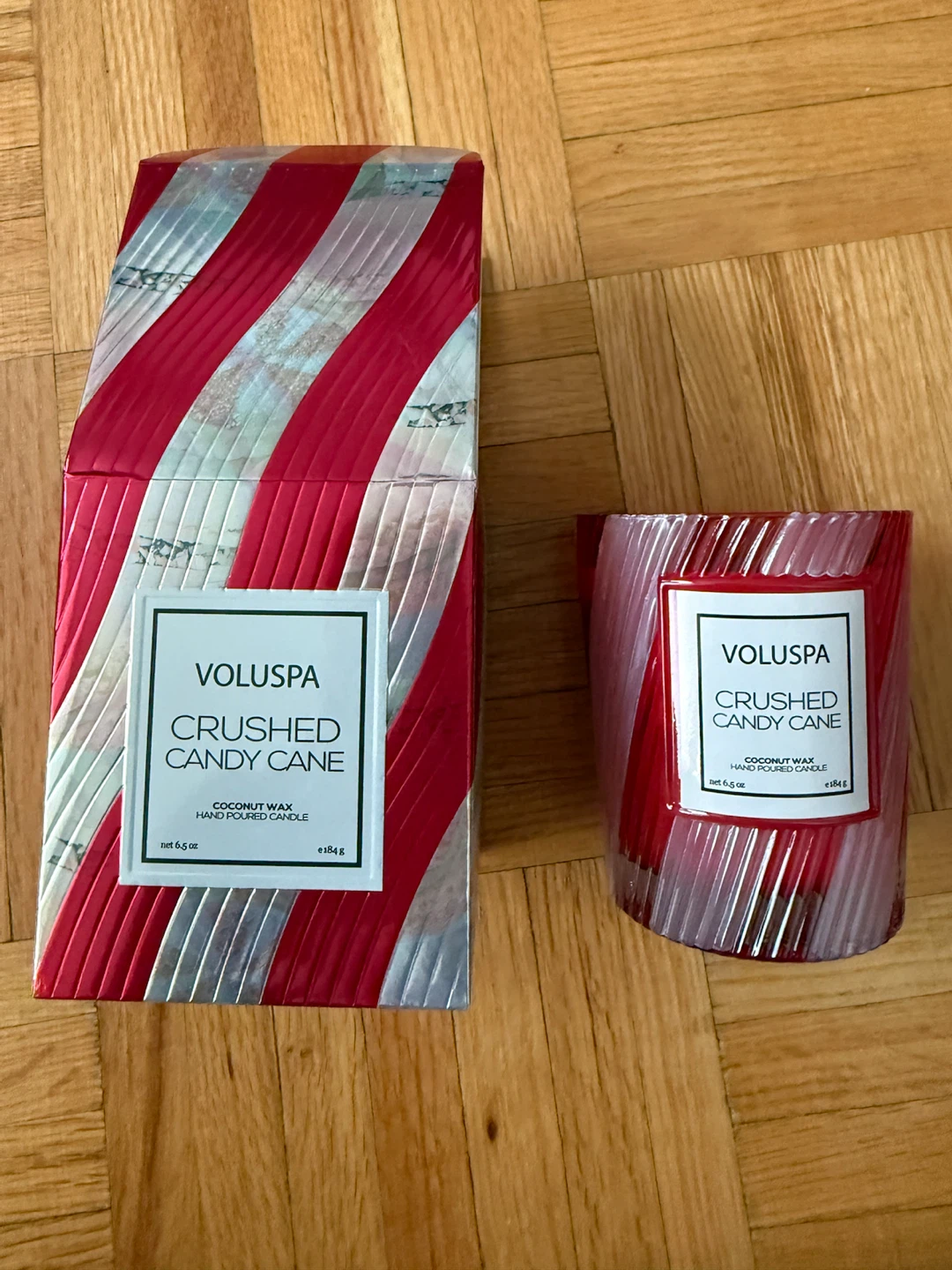 NEW Voluspa Crushed Candy Cane Candle - photo 2