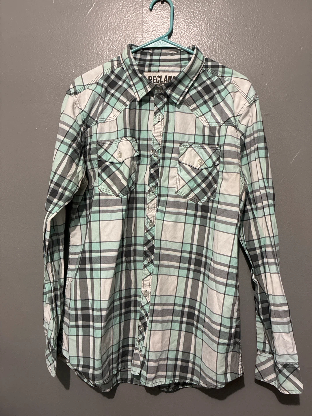 Reclaim Standard Plaid Button-Up Shirt