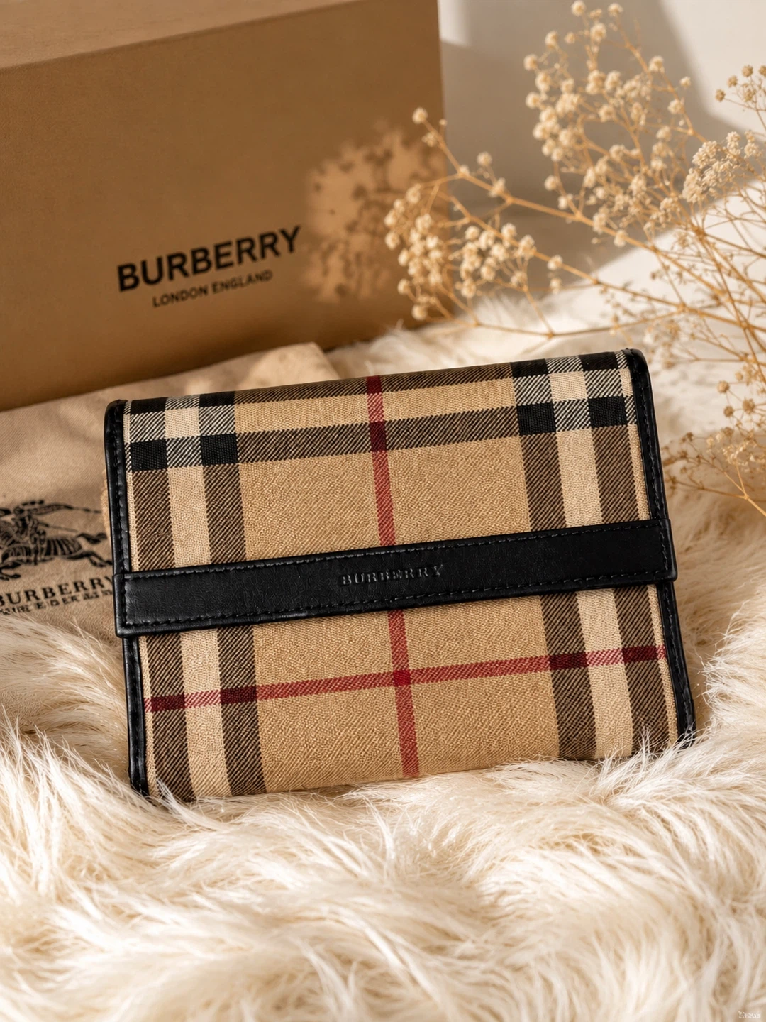 Burberry Haymarket Check Continental Wallet