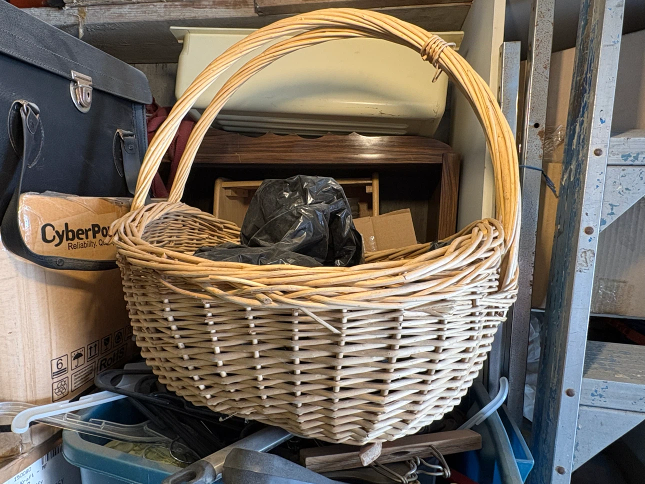 Wicker Basket with Handles