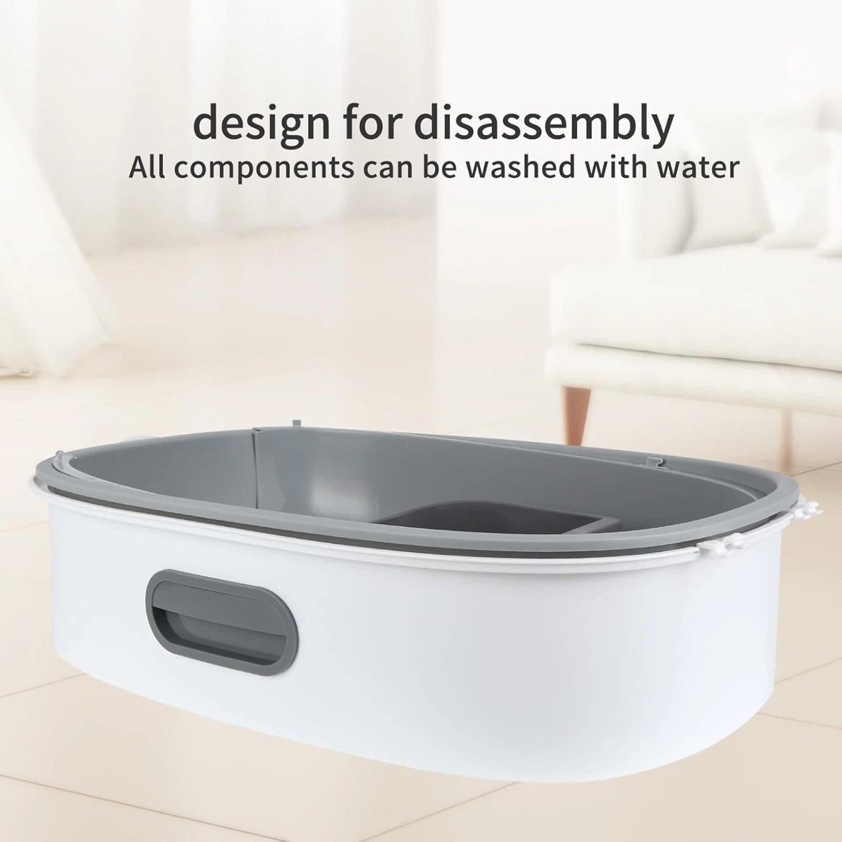 Enclosed Cat Litter Box with Scoop - photo 3