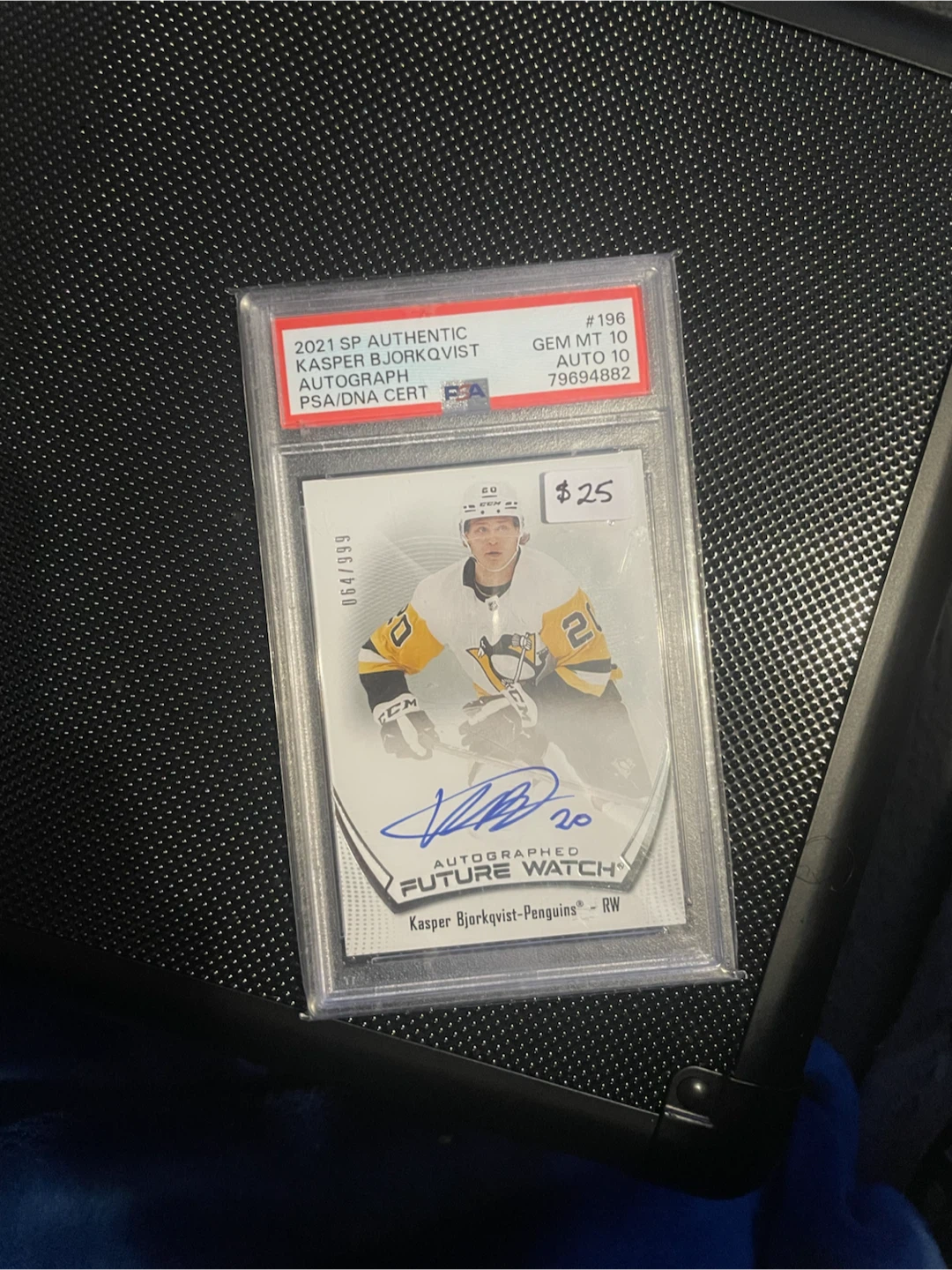 2021 SP Authentic Kasper Autographed Future Watch Hockey Card
