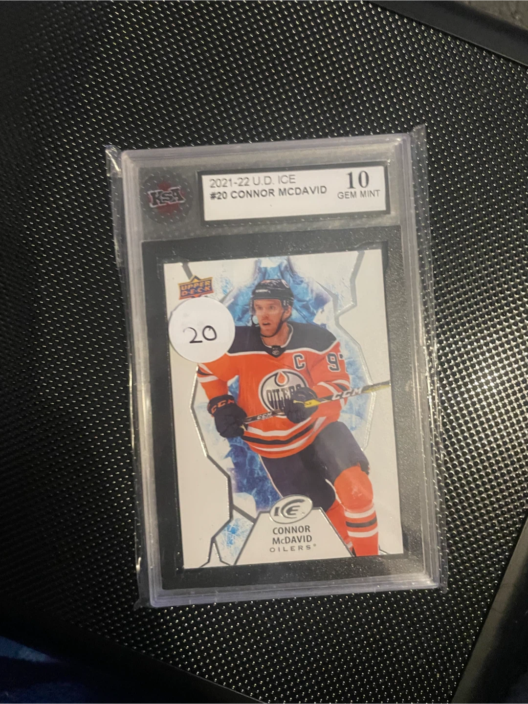 2021-22 Upper Deck ICE Connor McDavid Card #20 GEM MINT