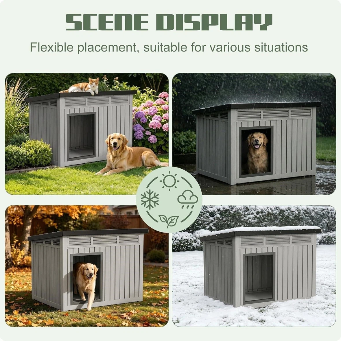 Outdoor Dog House - 31.61" Height - photo 2