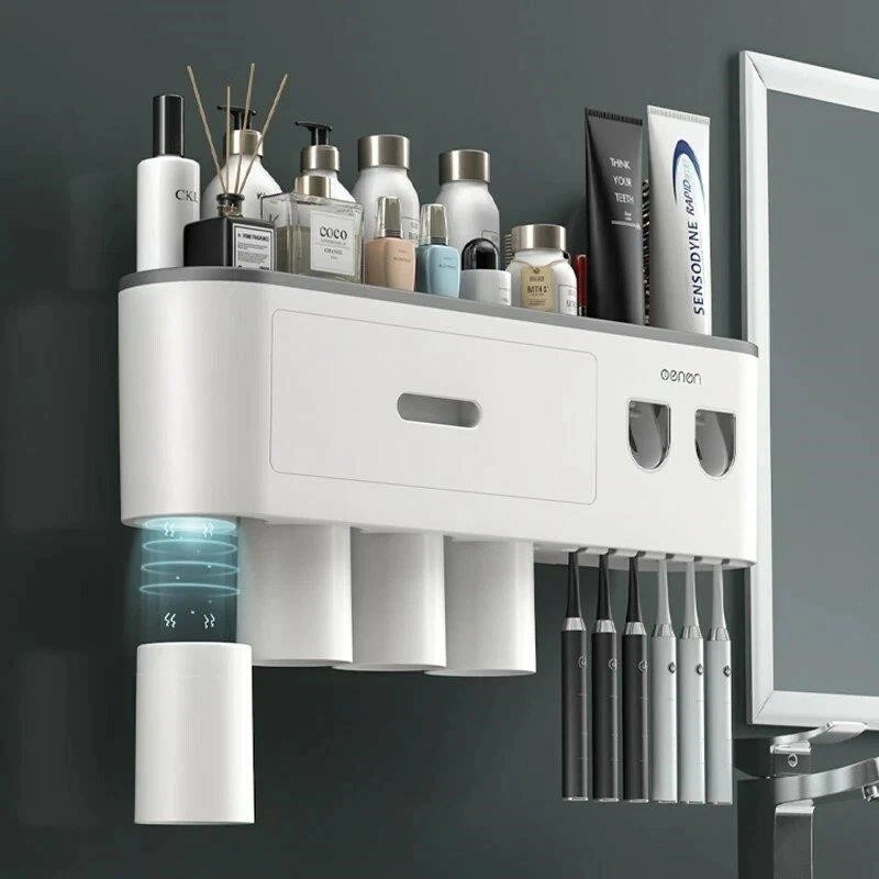 OENON Toothbrush Holder and Dispenser Set