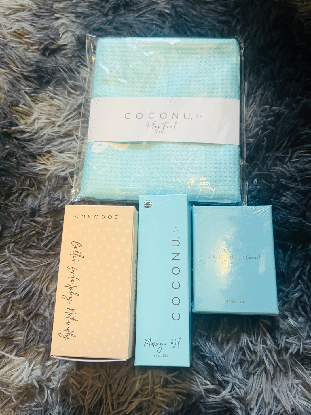 COCONU Play Towel, Massage Oil, and Playing Cards Set - photo 2