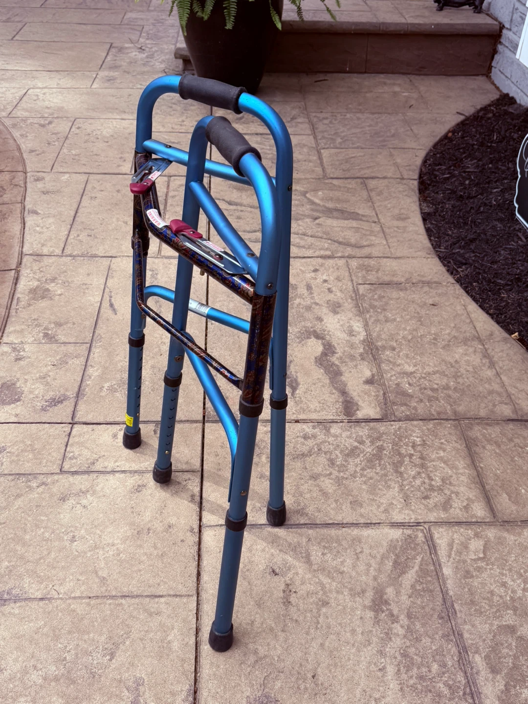 Blue Folding Walker - photo 3