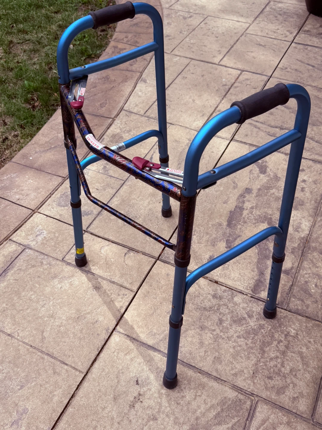 Blue Folding Walker - photo 2