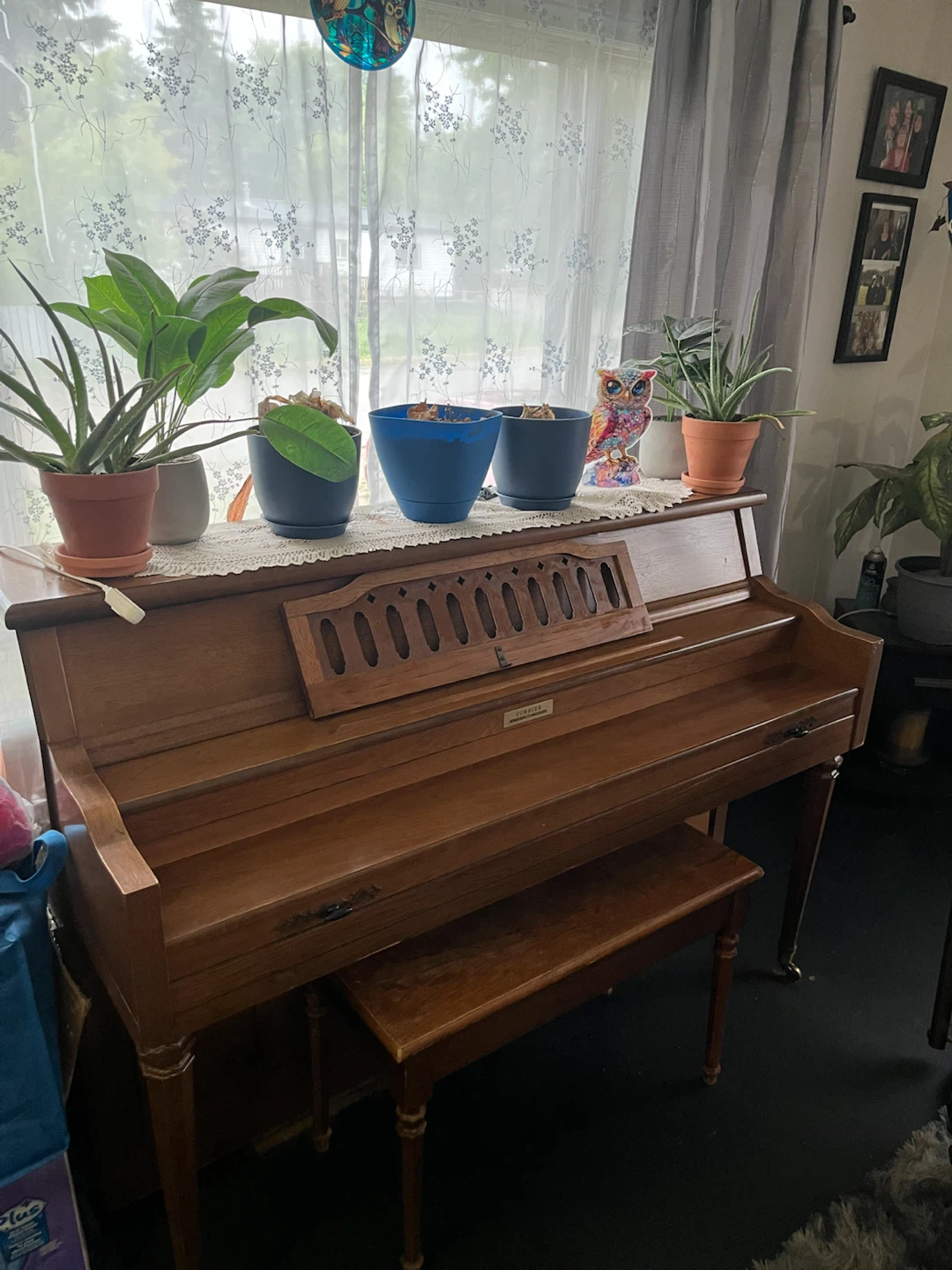 Used Upright Piano with Bench - photo 2