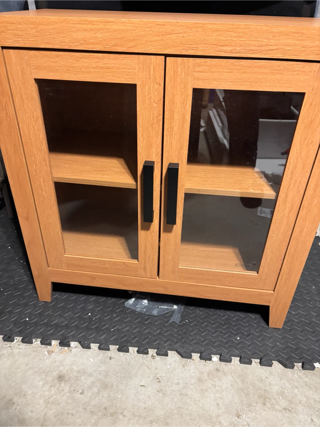 Side board Storage Cabinet with Glass Doors display