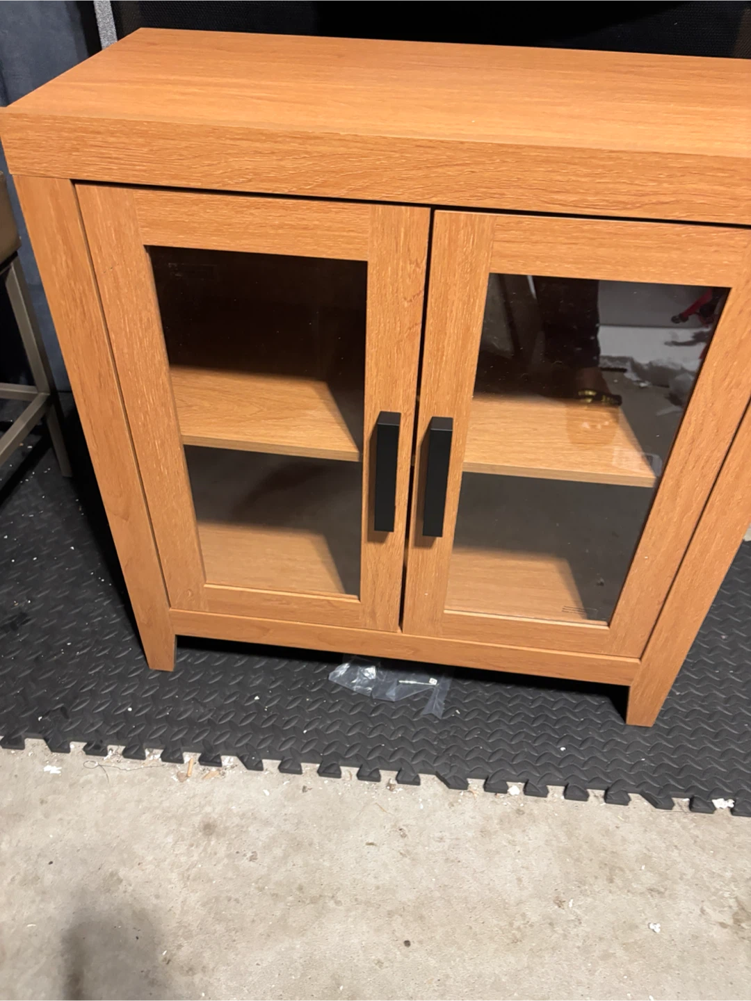 Side board Storage Cabinet with Glass Doors display - photo 2