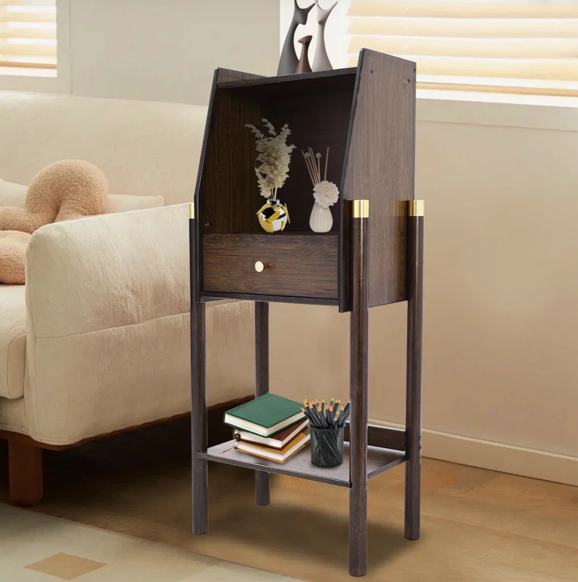 3-Tier Bamboo Bookshelf