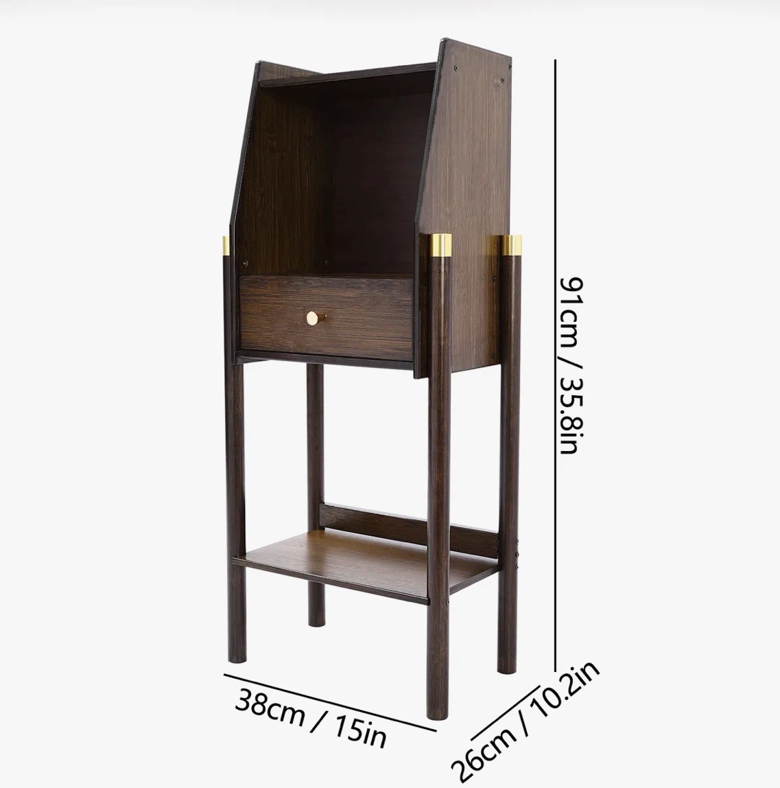 3-Tier Bamboo Bookshelf - photo 2