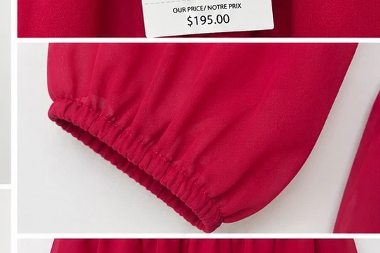 Raspberry Chiffon Tiered Dress - S/P