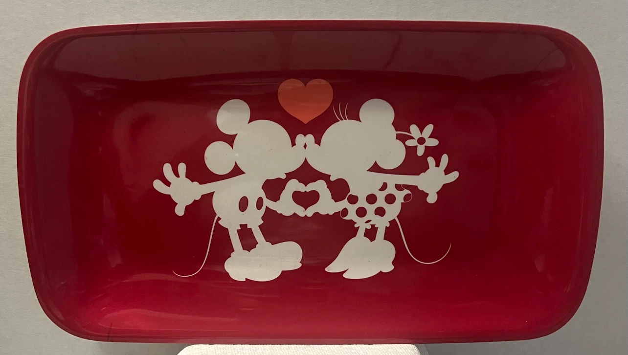 Disney Mickey & Minnie Mouse Red Melamine Serving Tray