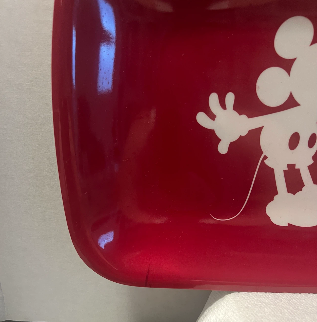 Disney Mickey & Minnie Mouse Red Melamine Serving Tray - photo 2