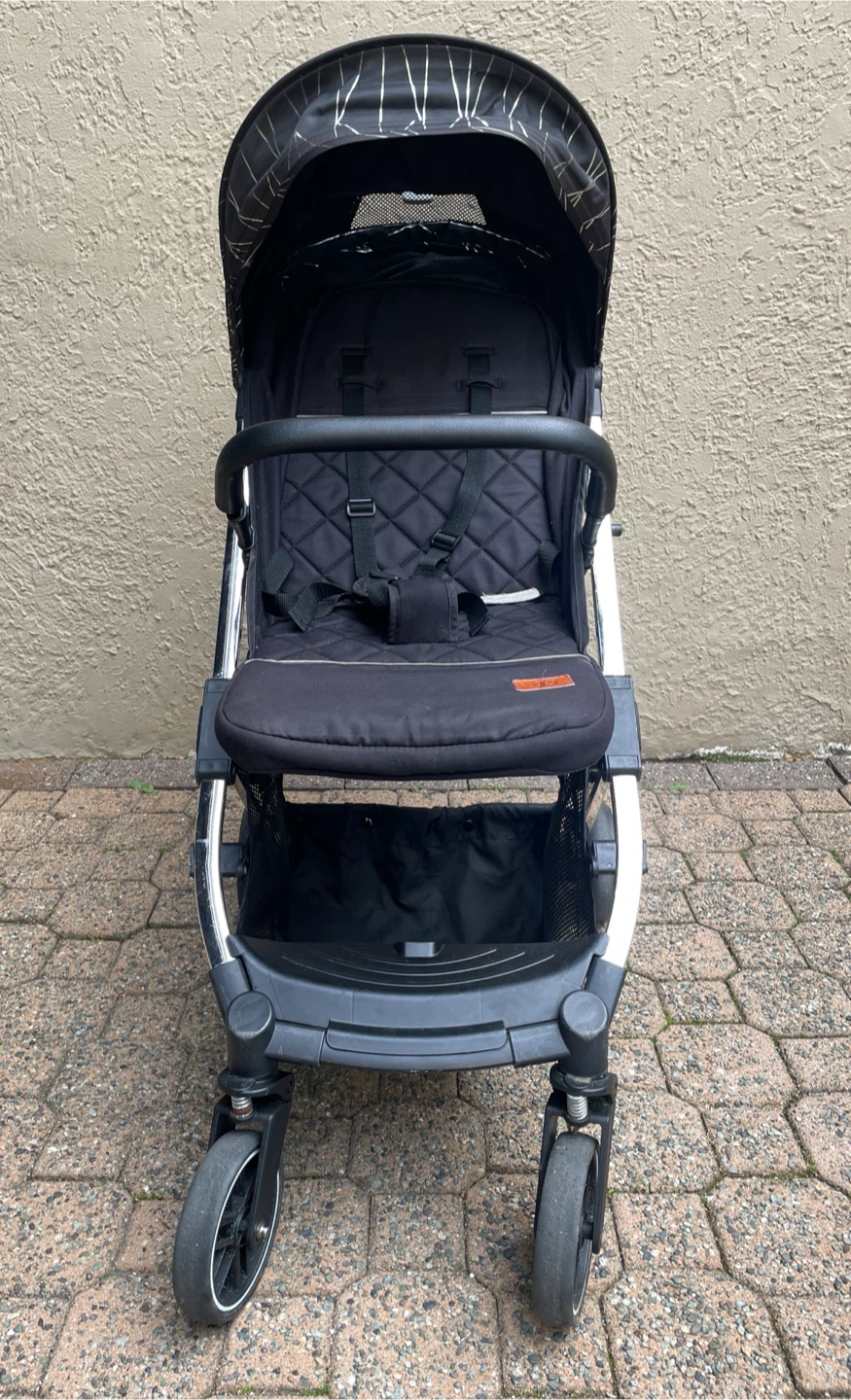 Black and White Patterned Stroller