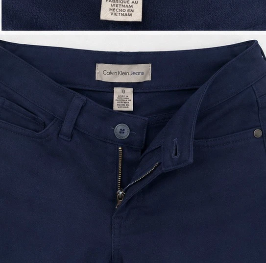 Calvin Klein Jeans Navy Pants Size 10 - photo 2