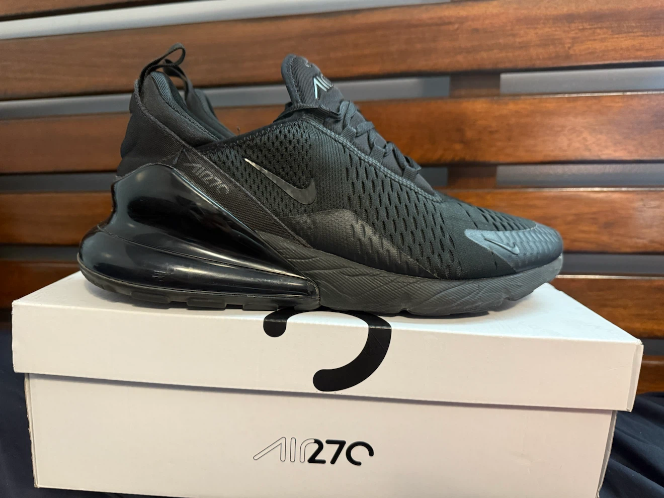 Nike Air Max 270 “Triple Black” Size 12 | Pre-Owned | Authentic