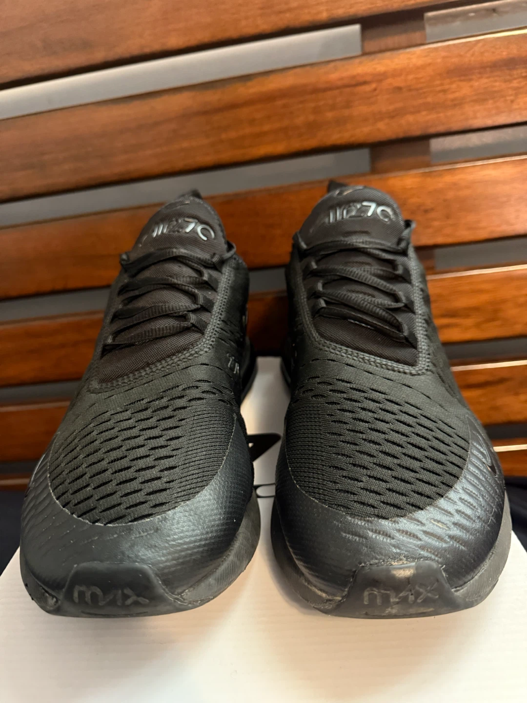 Nike Air Max 270 “Triple Black” Size 12 | Pre-Owned | Authentic - photo 2