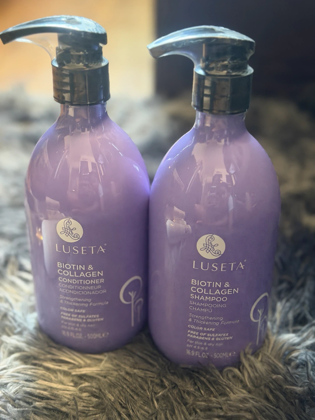 LUSĒTA Biotin & Collagen Shampoo & Conditioner Set - photo 2