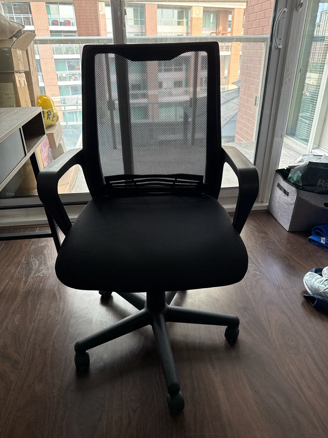 Black Mesh Office Chair with Wheels ( JYSK MOTALA )