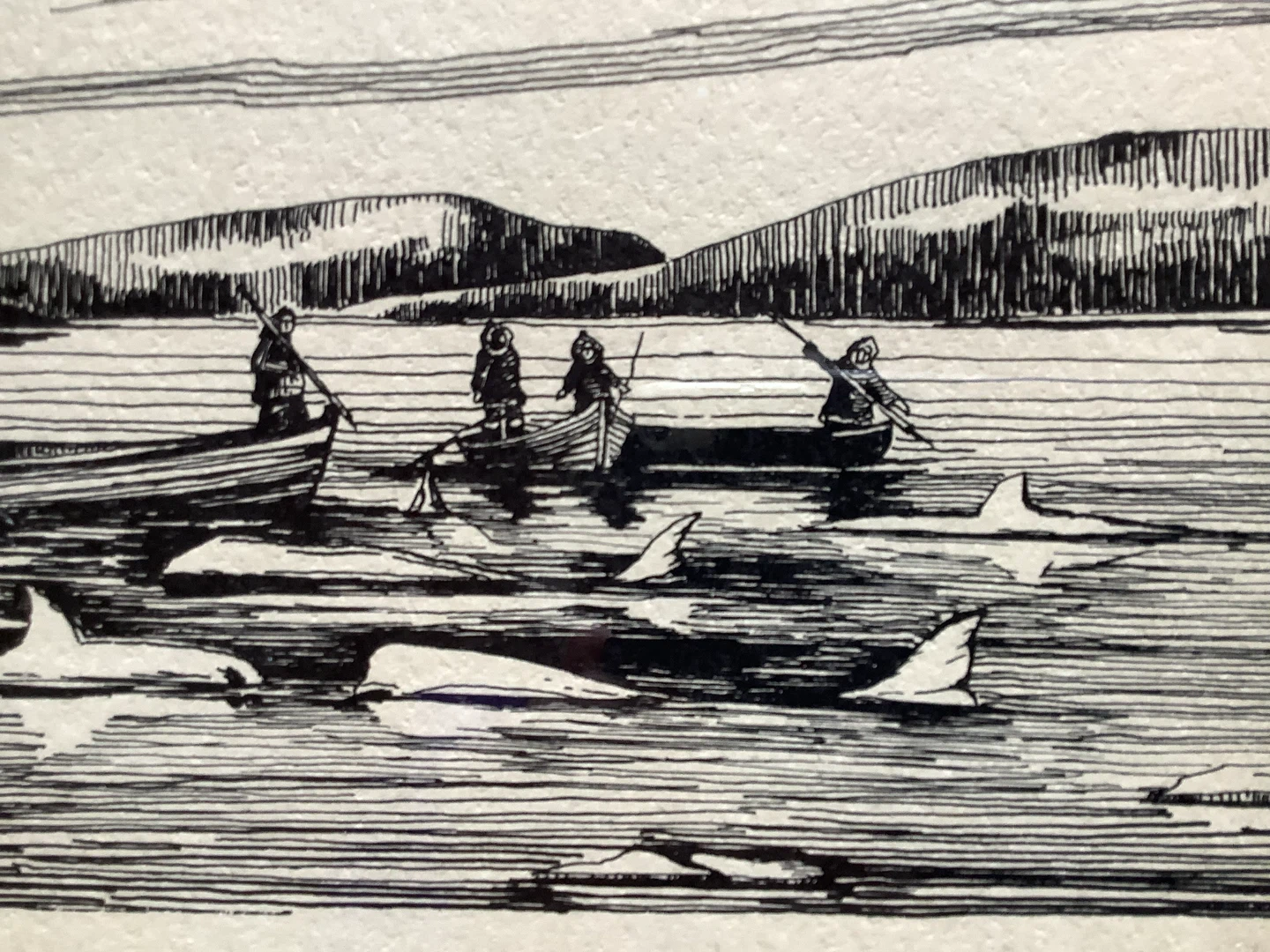 Vt Pen/Ink Drawing Trad Hunting Scene Cdn Artist Marcel Stary 🐞 - photo 5