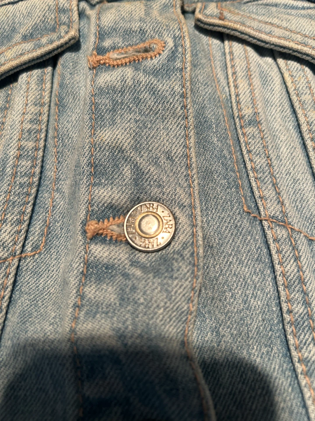 ZARA Denim Corset Top - photo 2