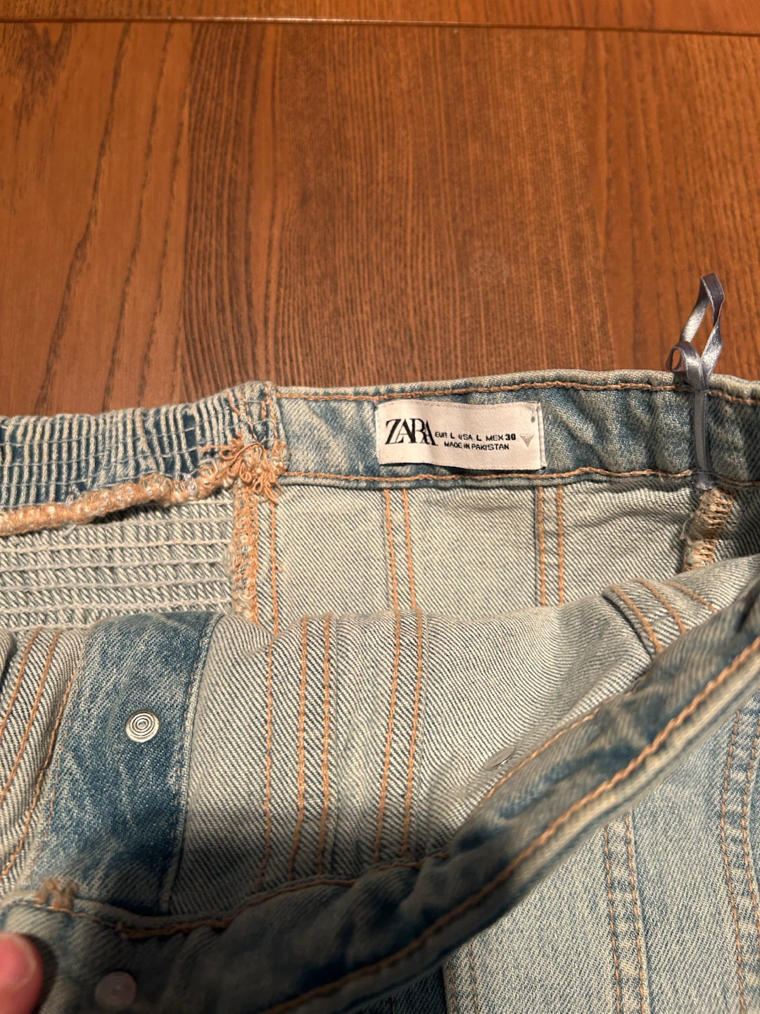 ZARA Denim Corset Top - photo 3
