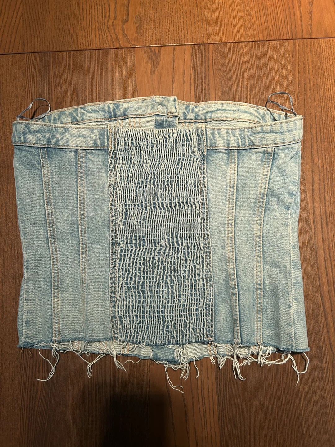 ZARA Denim Corset Top - photo 4