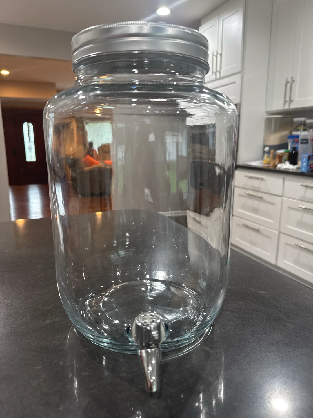 Glass Drink Dispenser with Spigot