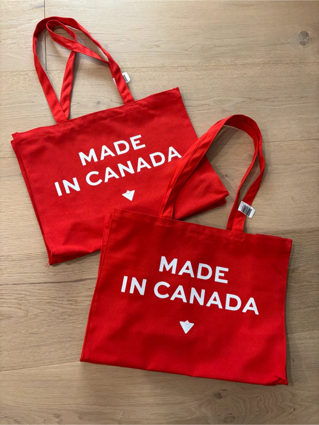 NEW (2 Pc) Canadian Tire “Made In Canada” Reusable Tote Bags