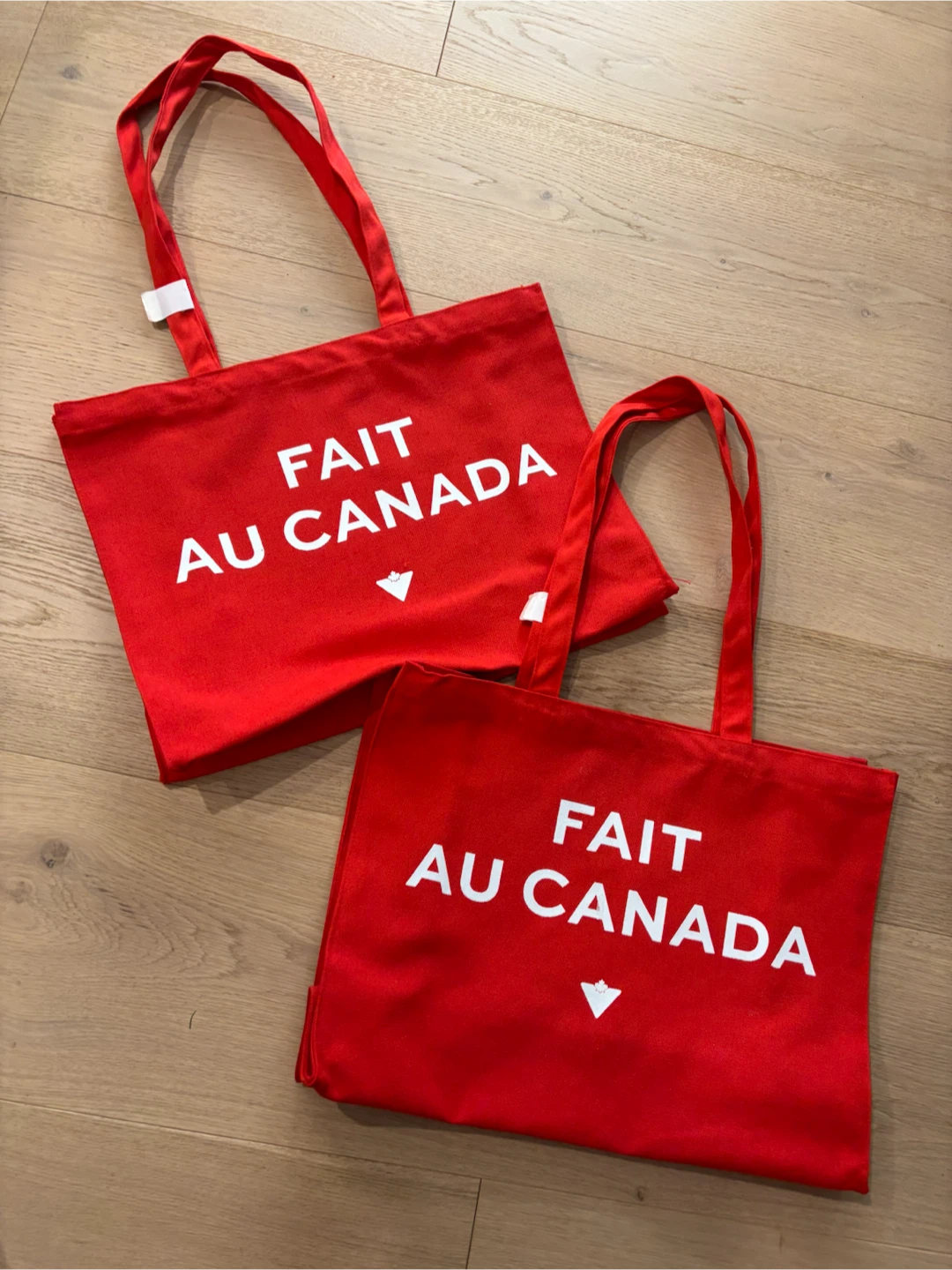 NEW (2 Pc) Canadian Tire “Made In Canada” Reusable Tote Bags - photo 2