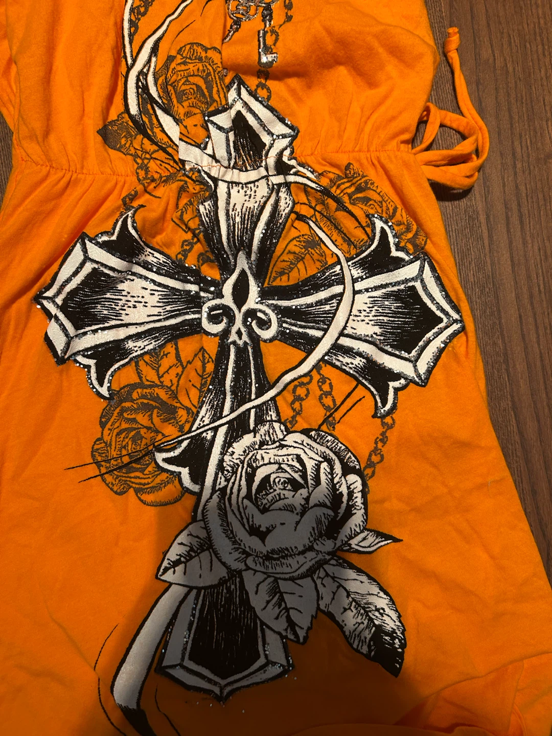 Cross and Rose Graphic Shirt - photo 2