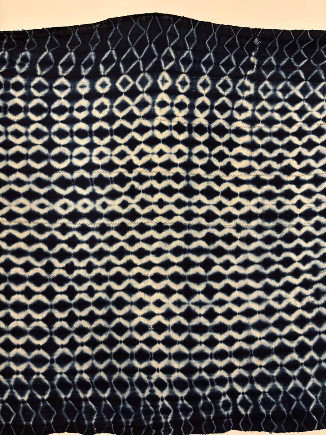 Indigo Tie-Dye Fabric Wall Hanging - photo 2
