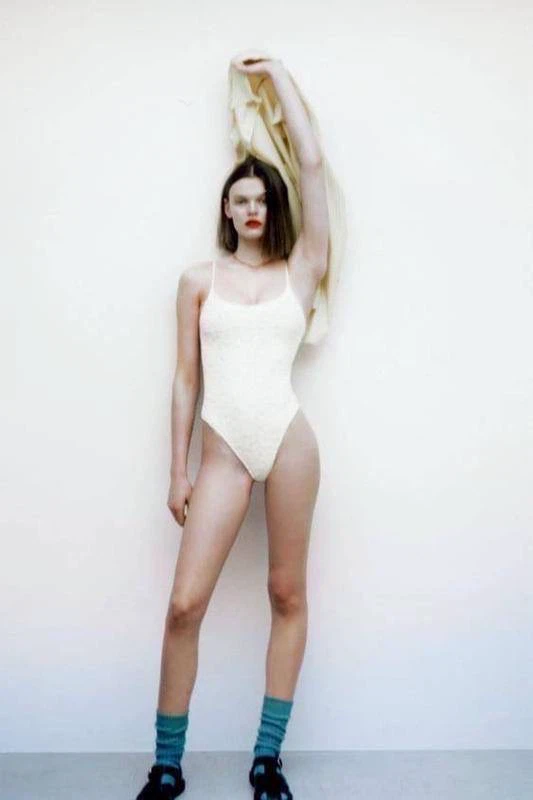 ZARA Cream Lace Bodysuit – Size M - photo 2
